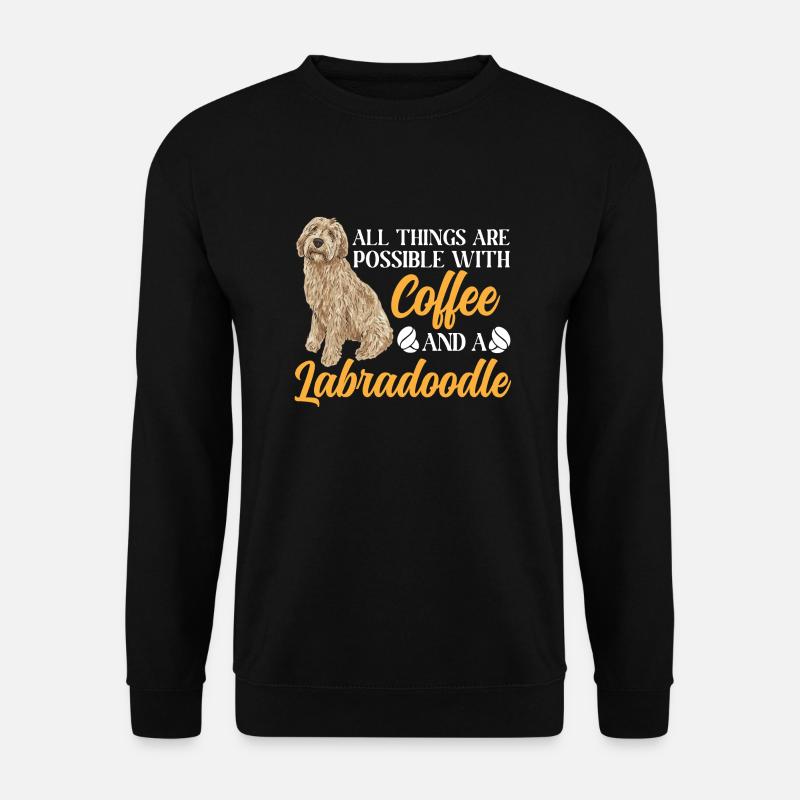 Labradoodle Dog - Unisex Sweatshirt - black