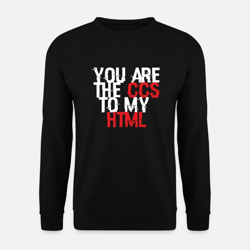 Valentine’s Gift For Programmers T-Shirt - Unisex Sweatshirt - black