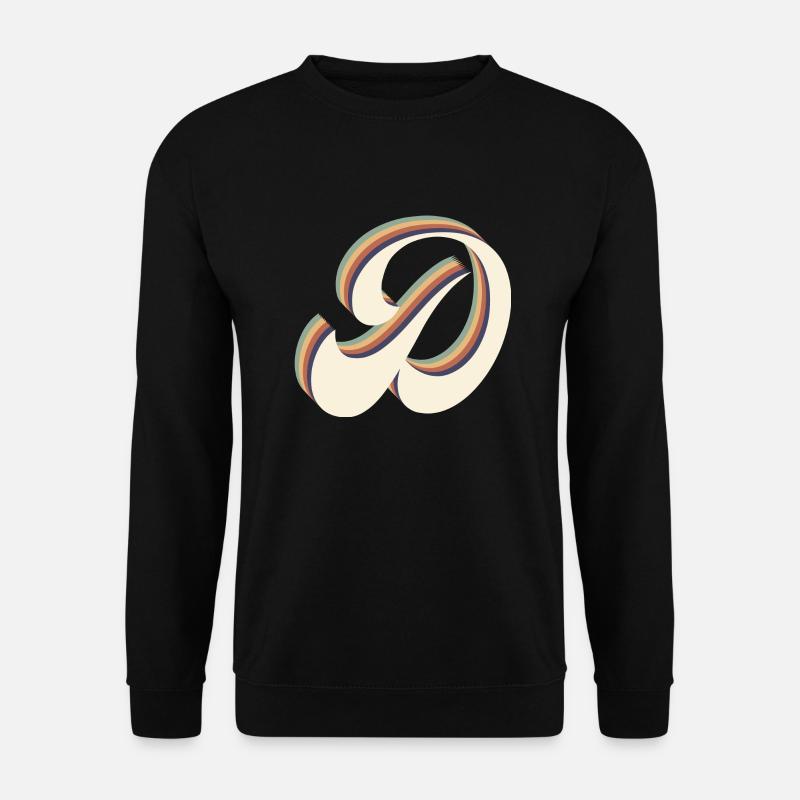 Buchstabe D - Unisex Pullover - Schwarz