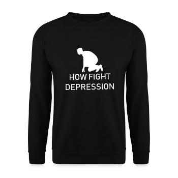 Marathon Triathlon Running Jogging Biking Cycling - Unisex Sweatshirt - black - Front - Alina (178cm) & Michal (187cm)
