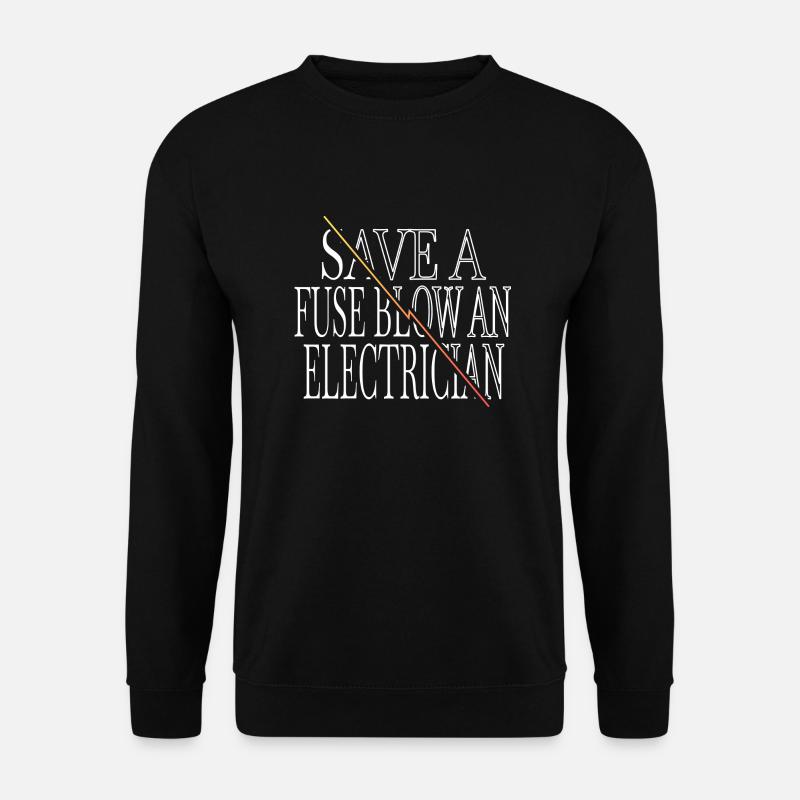 lineman computer electrical engineering profession - Unisex Pullover - Schwarz