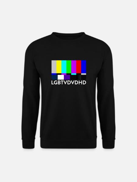 LGBTVDVDHD weiß - Unisex Pullover - Schwarz
