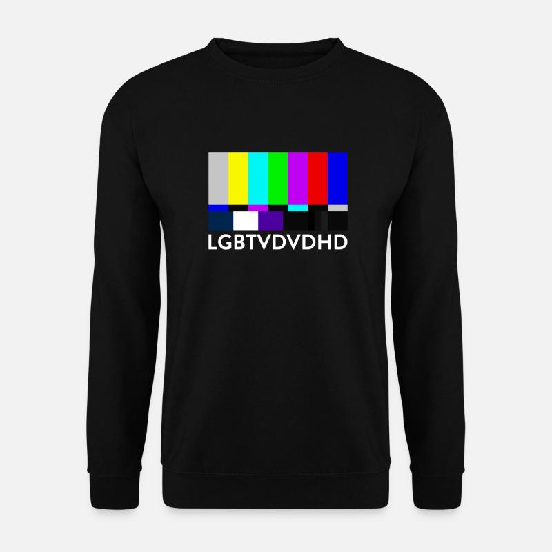 LGBTVDVDHD weiß - Unisex Pullover - Schwarz