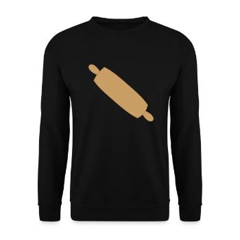 nudelholz - Unisex Pullover - Schwarz - Vorne - Alina (178cm) & Michal (187cm)