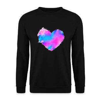 Fiançailles de mariage Saint-Valentin Love Fête des mères - Sweat-shirt Unisexe - noir - Devant - Alina (178cm) & Michal (187cm)