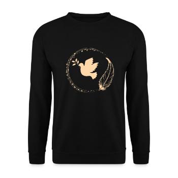 Peace and tranquility.. - Unisex Sweatshirt - black - Front - Alina (178cm) & Michal (187cm)