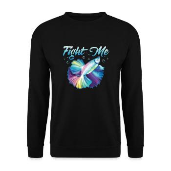 Fight Me Fish Keeping Aquarium Propriétaire - Sweat-shirt Unisexe - noir - Devant - Alina (178cm) & Michal (187cm)