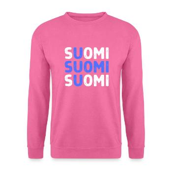 Englisches Wort Flagge - Unisex Pullover - Pink - Vorne