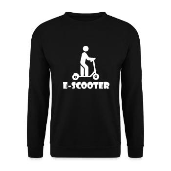 E-Scooter Roller Scooter - Sweat-shirt Unisexe - noir - Devant - Alina (178cm) & Michal (187cm)