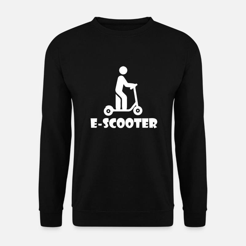 E-Scooter Roller Scooter - Sweat-shirt Unisexe - noir