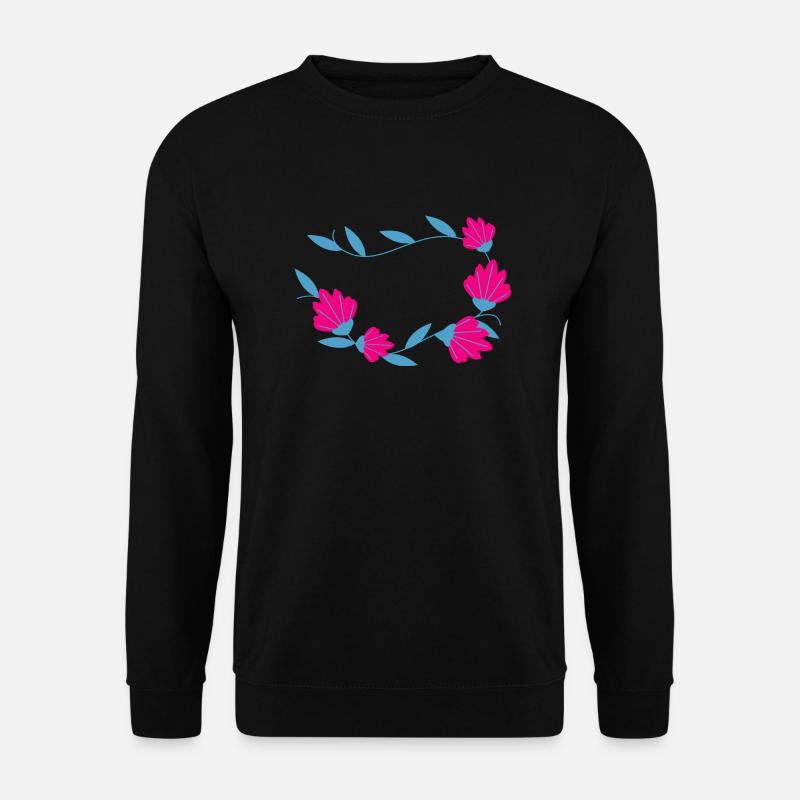 Flower Blume Pflanze - Unisex Pullover - Schwarz