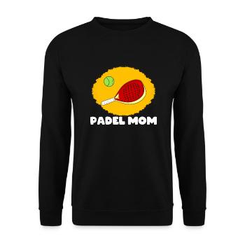 Padel Paddle Raquette Tennis Sport I Cadeau - Sweat-shirt Unisexe - noir - Devant - Alina (178cm) & Michal (187cm)