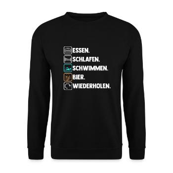 Schullehrerin Lehrerin - Unisex Pullover - Schwarz - Vorne - Alina (178cm) & Michal (187cm)