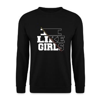 Political Equal Rights Gift Idea Female 2019 - Unisex Sweatshirt - black - Front - Alina (178cm) & Michal (187cm)