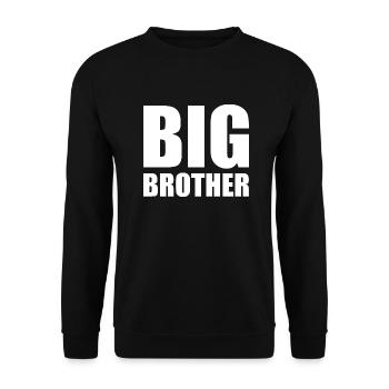 Big brother - Unisex Pullover - Schwarz - Vorne - Alina (178cm) & Michal (187cm)