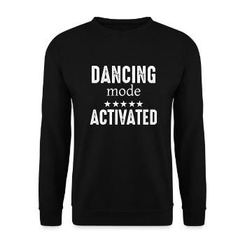 Dancing Dance Music - Unisex Sweatshirt - black - Front - Alina (178cm) & Michal (187cm)