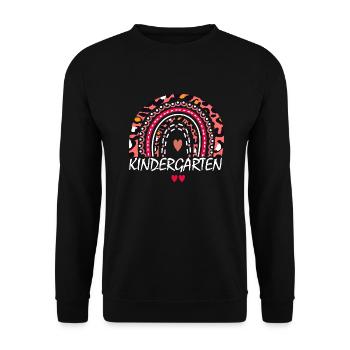 Boho Kindergarten Squad Geschenk - Unisex Pullover - Schwarz - Vorne - Alina (178cm) & Michal (187cm)