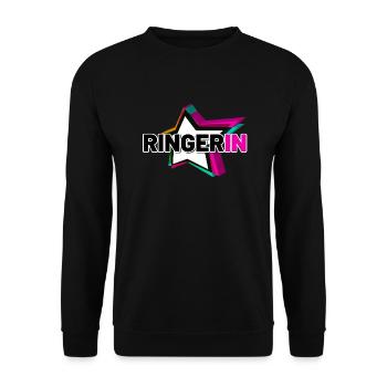 Ringerin - Unisex Pullover - Schwarz - Vorne - Alina (178cm) & Michal (187cm)