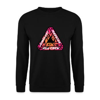 Junglist Massive DNB Drum N Bass Raver EDM DJ - Unisex Sweatshirt - black - Front - Alina (178cm) & Michal (187cm)