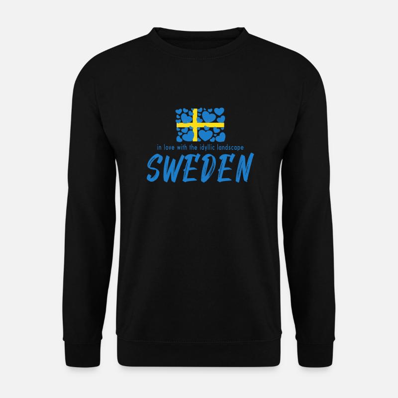 Sweden Sverige Schweden - Unisex Pullover - Schwarz
