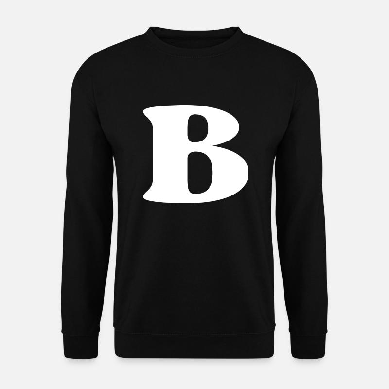 Letter b - Unisex Sweatshirt - black