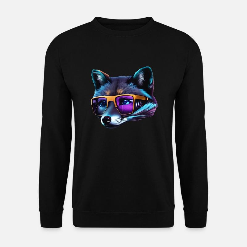Cool fox - Unisex Sweatshirt - black