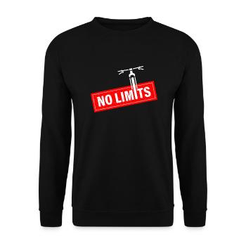 No limits - Unisex Pullover - Schwarz - Vorne - Alina (178cm) & Michal (187cm)