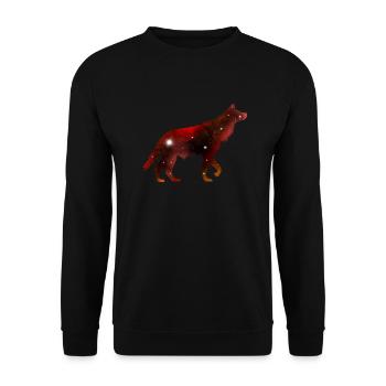 Galaxy Hyena - Unisex Pullover - Schwarz - Vorne - Alina (178cm) & Michal (187cm)