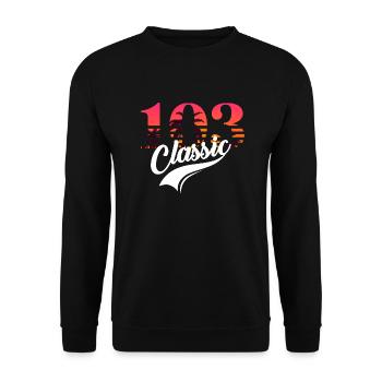 Vintage 103rd Anniversary - Unisex Sweatshirt - black - Front - Alina (178cm) & Michal (187cm)