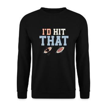 I'd Hit That Trapshooting ClaySkeet Shooting - Unisex Pullover - Schwarz - Vorne - Alina (178cm) & Michal (187cm)