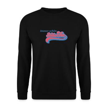 Immer schön sutsche - Unisex Pullover - Schwarz - Vorne - Alina (178cm) & Michal (187cm)