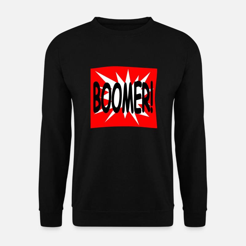 Boomer- Geburtstag-Humor-lustig-Version 1 - Unisex Pullover - Schwarz