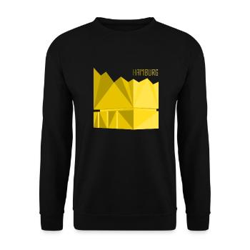 Hamburg - Unisex Pullover - Schwarz - Vorne - Alina (178cm) & Michal (187cm)