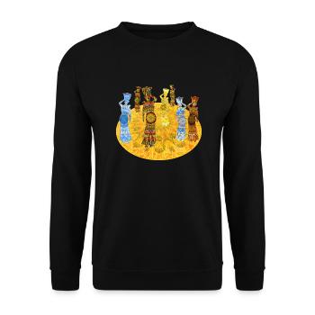 Tanzanian Lady 2023 01 - Unisex Sweatshirt - black - Front - Alina (178cm) & Michal (187cm)