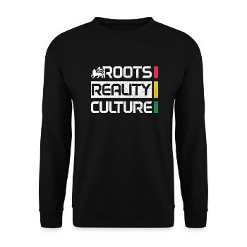 Reggae Musik Rastafari Jamaika - Unisex Pullover - Schwarz - Vorne - Alina (178cm) & Michal (187cm)