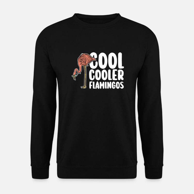 Cool Cooler Flamingos - Unisex Pullover - Schwarz