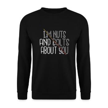gift joke job artificial sayings fun build humor - Unisex Pullover - Schwarz - Vorne - Alina (178cm) & Michal (187cm)