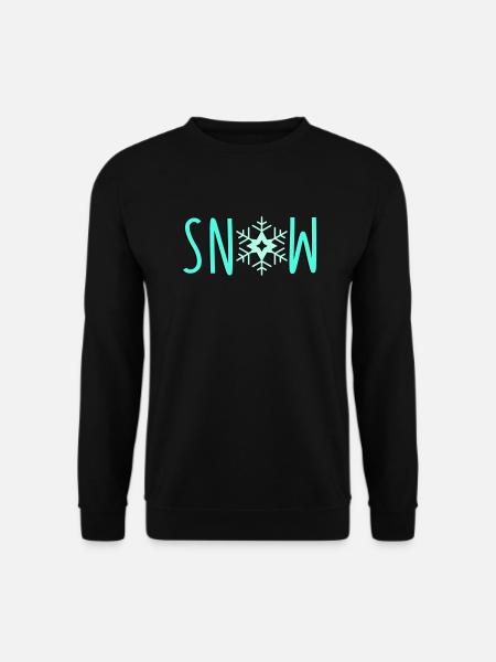 Snowflake Snow - Unisex Sweatshirt - black