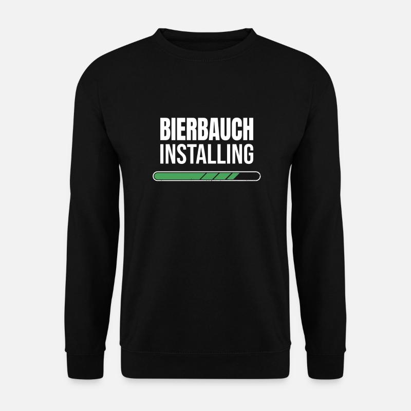 Bierbauch Installing - Loading Bar - Unisex Pullover - Schwarz