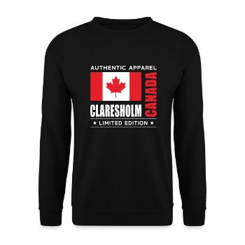 Claresholm - Unisex Pullover - Schwarz - Vorne - Alina (178cm) & Michal (187cm)