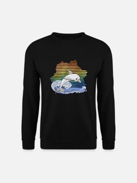 Delfin - Unisex Pullover - Schwarz