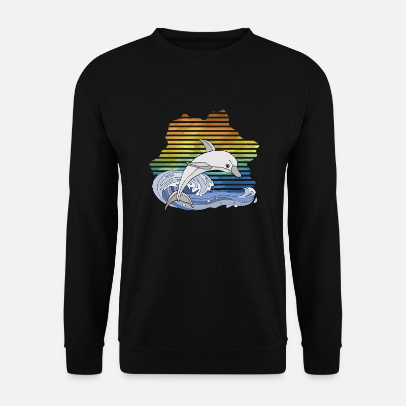 Delfin - Unisex Pullover - Schwarz