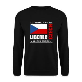 Liberec - Unisex Pullover - Schwarz - Vorne - Alina (178cm) & Michal (187cm)