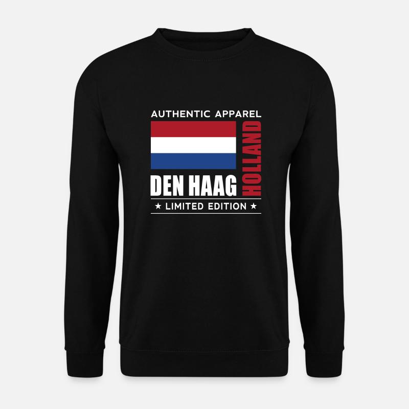 Den Haag - Unisex Pullover - Schwarz