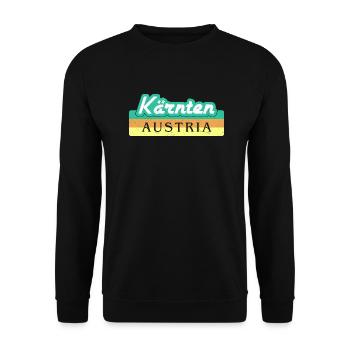 Carinthia Austria Flag Coat of Arms Mountains - Unisex Sweatshirt - black - Front - Alina (178cm) & Michal (187cm)