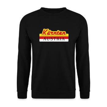Carinthia Austria Flag Coat of Arms Mountains - Unisex Sweatshirt - black - Front - Alina (178cm) & Michal (187cm)