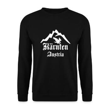 Carinthia Austria Mountains Coat of arms Austria - Unisex Sweatshirt - black - Front - Alina (178cm) & Michal (187cm)