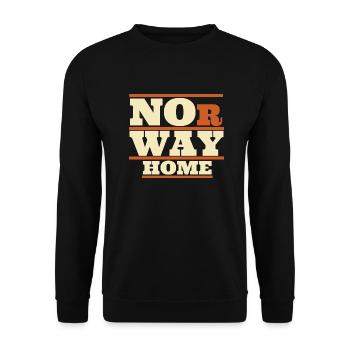 NoR Way Home - Unisex Pullover - Schwarz - Vorne - Alina (178cm) & Michal (187cm)