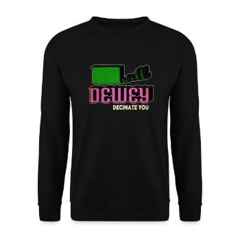 contemporary fiction funny sayings funny - Unisex Pullover - Schwarz - Vorne - Alina (178cm) & Michal (187cm)