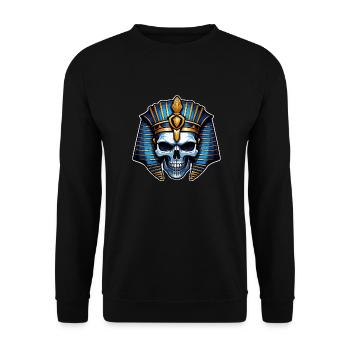 Pharao - Mumie - Ägypten - Unisex Pullover - Schwarz - Vorne - Alina (178cm) & Michal (187cm)